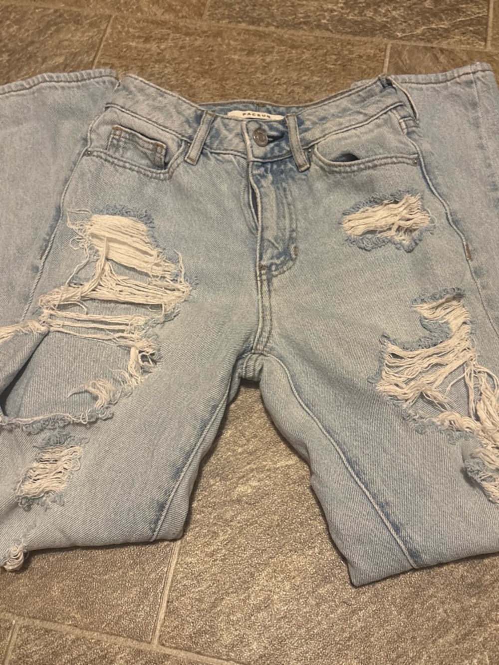 PacSun Light Blue Distressed Boyfriend Jeans